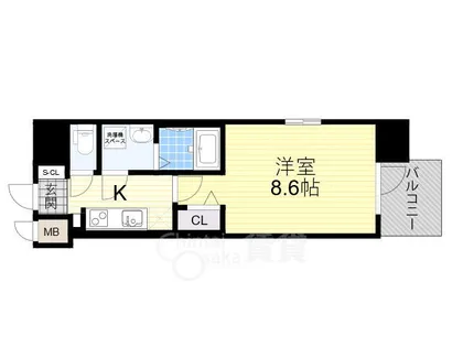 スプランディッド京橋EAST【4階】の間取り