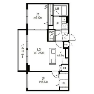 北海道札幌市中央区南二条西13丁目【マンション】の間取り