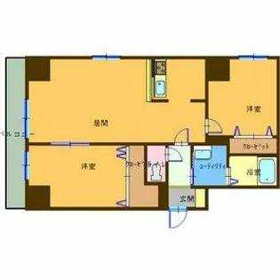 北海道札幌市東区北七条東7丁目【マンション】の間取り