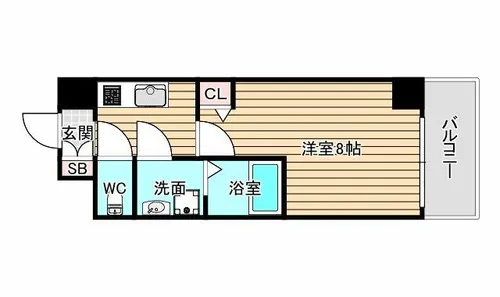 JJ RESIDENCE NISHIKUJO【2階】の間取り