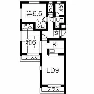 ビューラー樋田【1階】の間取り