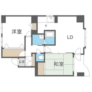 セザール元町【702号室】の間取り