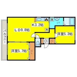 北海道札幌市東区北十一条東13丁目【マンション】の間取り