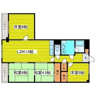 北海道札幌市東区東苗穂三条1丁目【マンション】の間取り
