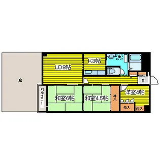サンシャイン85【1階】の間取り