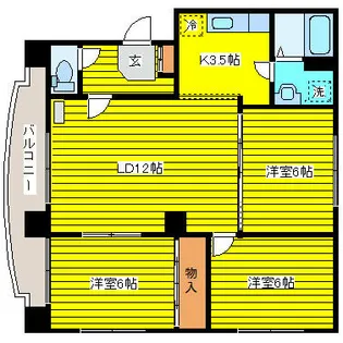ノースリバーマンション【304号室】の間取り