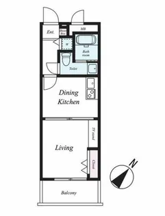 アイ・セレブ天神東【8階】の間取り