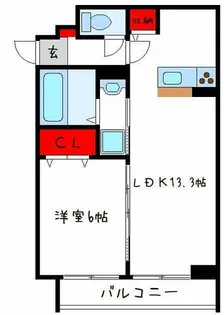 ウォーム八尾木【3階】の間取り