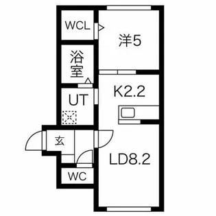 北海道札幌市東区北二十二条東3丁目【マンション】の間取り