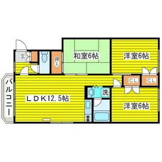 北海道札幌市東区北二十一条東19丁目【アパート】の間取り