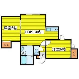 クオーレ【3階】の間取り