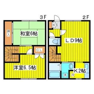 北海道札幌市東区北十七条東16丁目【テラスハウス】の間取り