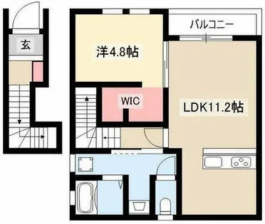 リーブルファイン下之一色町【2階】の間取り