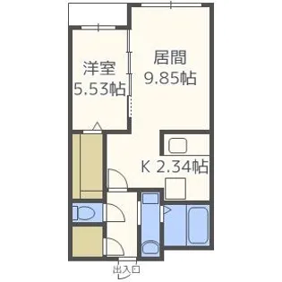 Garden Terrace4C【2階】の間取り
