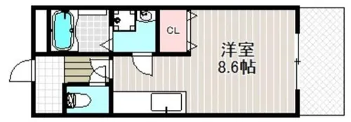 Hale Kadoma【1階】の間取り