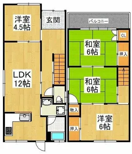 大阪府河内長野市上原町【一戸建】の間取り
