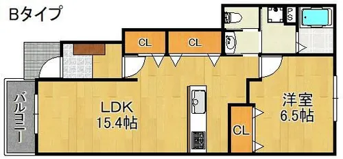 セントレア貝塚【1階】の間取り