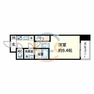 FLAT34新大阪南【5階】の間取り