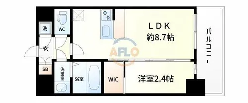 セレニテ新大阪グランデ ミリュー【9階】の間取り