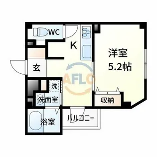 ミックコート東三国【4階】の間取り