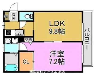 グランメール【1階】の間取り
