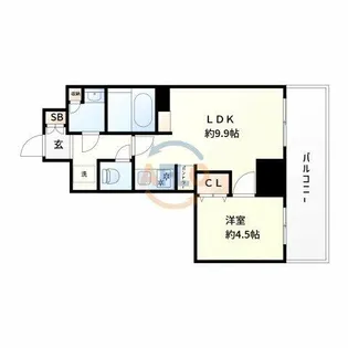 TOPAZ江坂【2階】の間取り