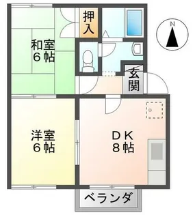 明光ハイム【2階】の間取り