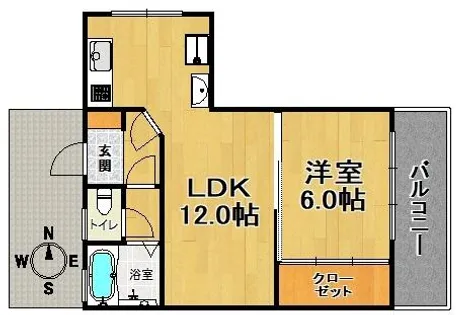 兵庫県神戸市兵庫区小河通2丁目【マンション】の間取り