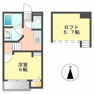 Creo Baker庄内通【203号室】の間取り