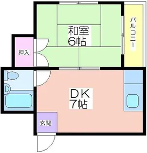 メゾンワタナベ【401号室】の間取り