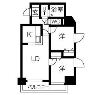 メゾン・ド・北円山【13階】の間取り