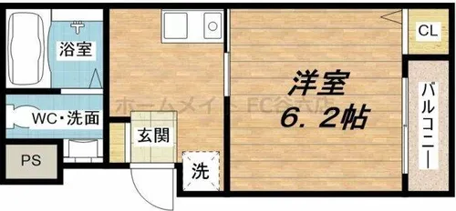 Y’s玉造【2階】の間取り