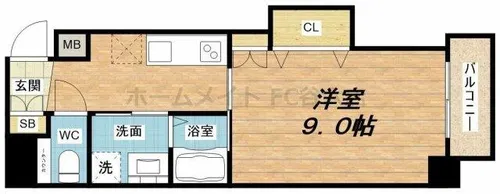 ラポルトヴィタ【7階】の間取り