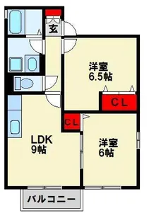 エボリューション【101号室】の間取り