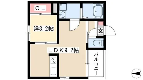 REGALESTシャルマン【302号室】の間取り