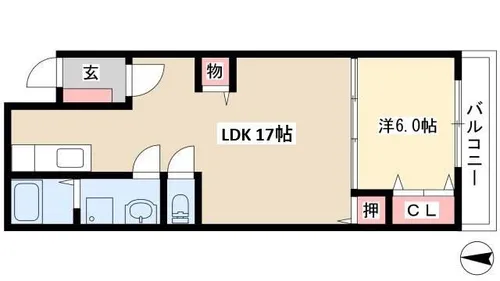 花池マンション【3階】の間取り