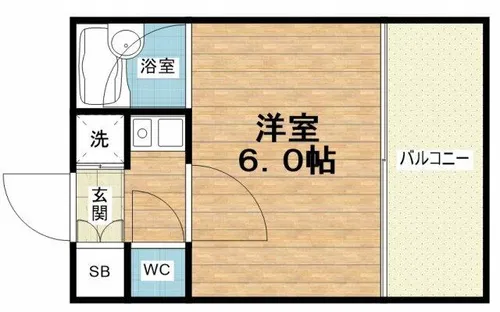 ディナスティ清水谷【6階】の間取り