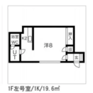 ノース・エステート1【1階】の間取り