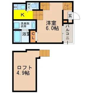 ウィンクルム新瑞橋【1階】の間取り