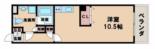 アパルトマン阪南町【5階】の間取り