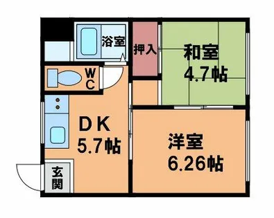 光洋マンション【2階】の間取り