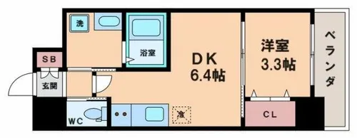 クローバー・プレミア長居公園東【11階】の間取り