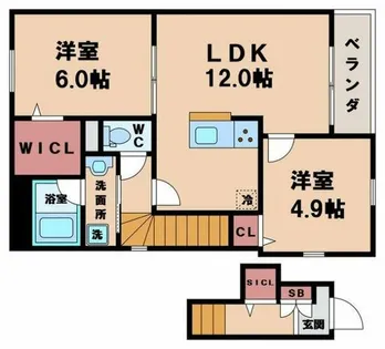 シリエージュ西今川【2階】の間取り
