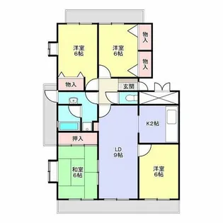 エスポア曙【301号室】の間取り