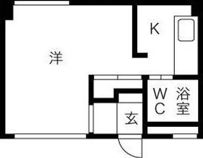 アサヒコートハウス【4階】の間取り