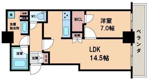 アートアルテール【17階】の間取り