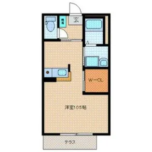 シャーメゾン満寿【1階】の間取り