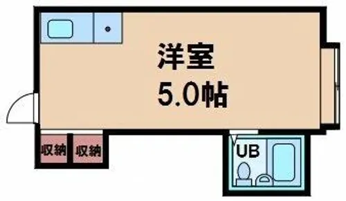ラパンジール天王寺【2階】の間取り