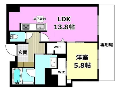 パルコートⅡ【102号室】の間取り