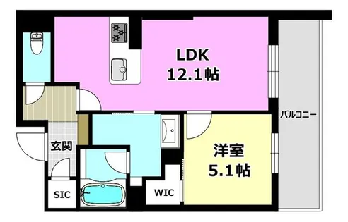 パルコートⅡ【202号室】の間取り